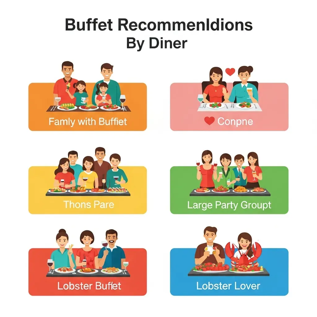 Đồ họa gợi ý chọn buffet nhanh theo từng nhóm khách