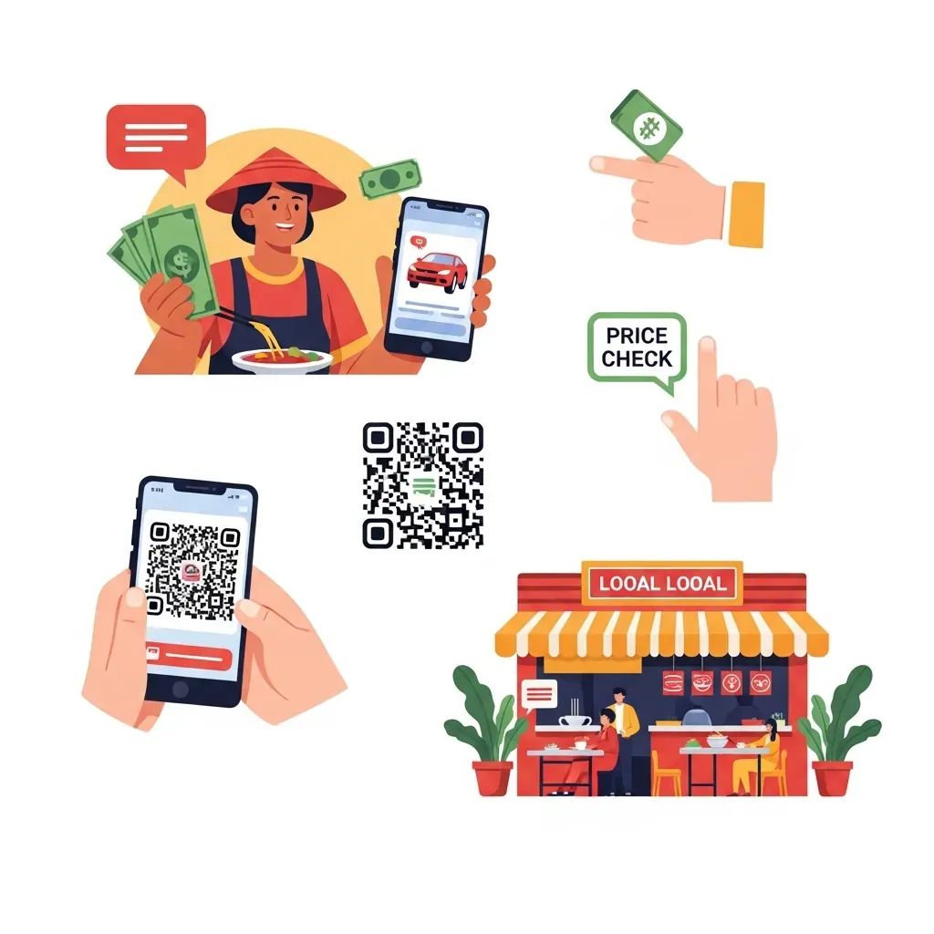 Minh họa kinh nghiệm đi ăn đêm an toàn và hợp giá ở Đà Nẵng