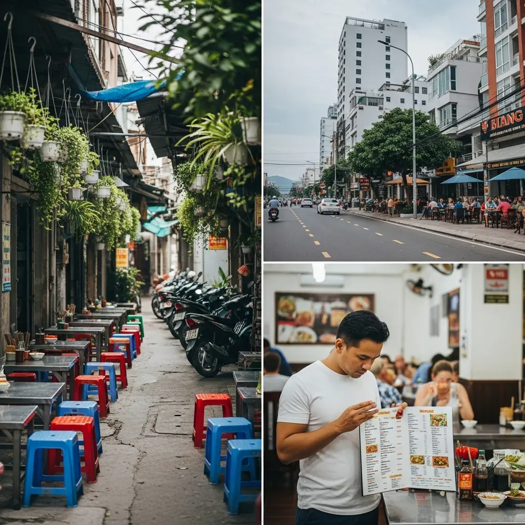 So sánh quán trong hẻm bình dân và quán mặt tiền du lịch ở Đà Nẵng