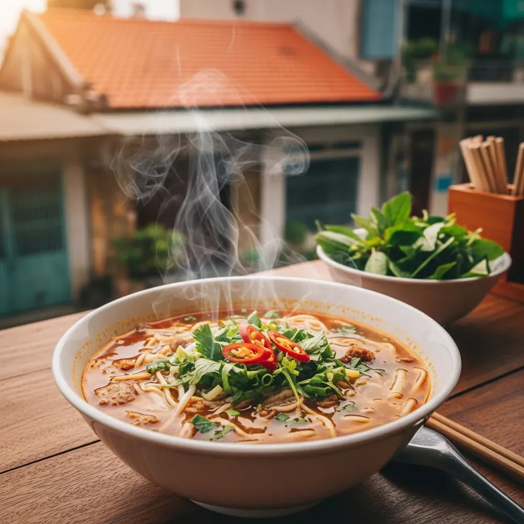 Tô bánh canh đậm đà tại quán Bánh Canh Đường Ray Đà Nẵng