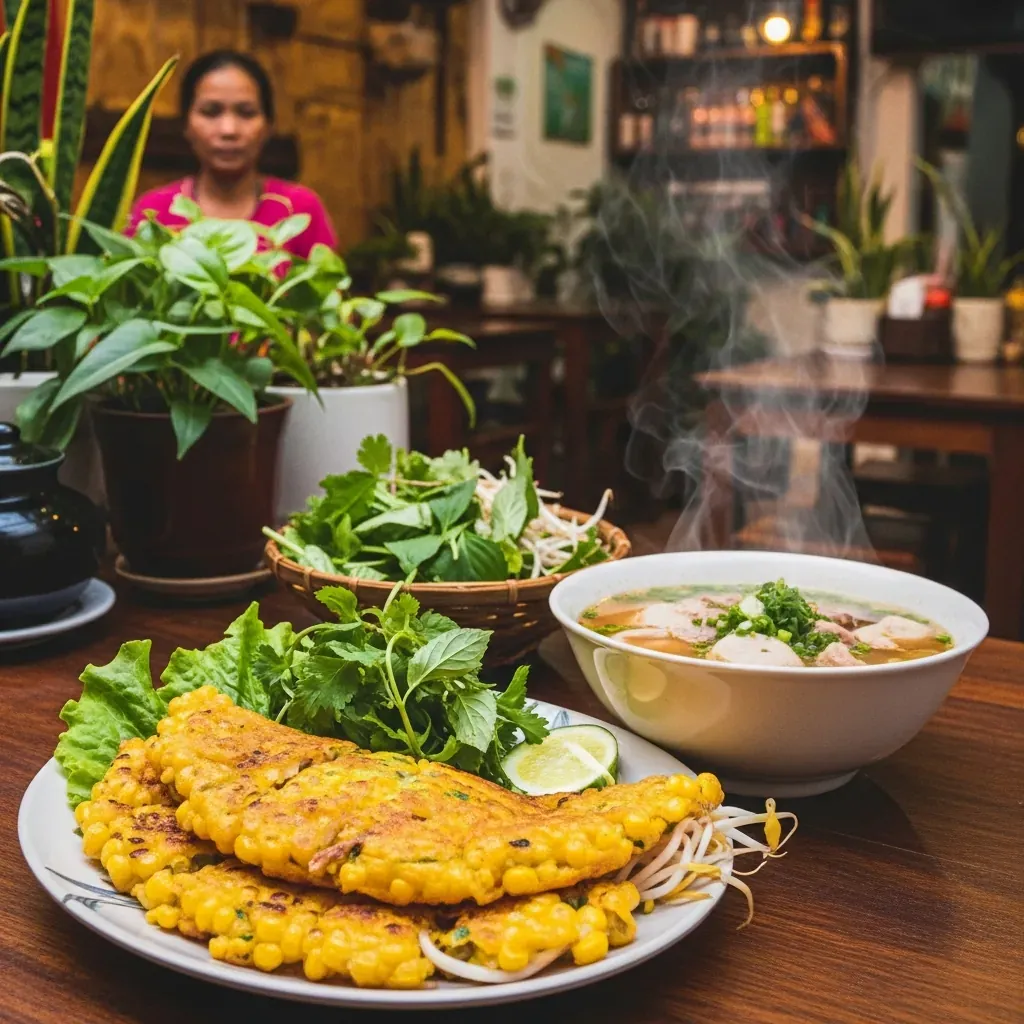 Bánh xèo vàng giòn và bún bò Huế tại các quán Michelin Bib Gourmand ở Đà Nẵng