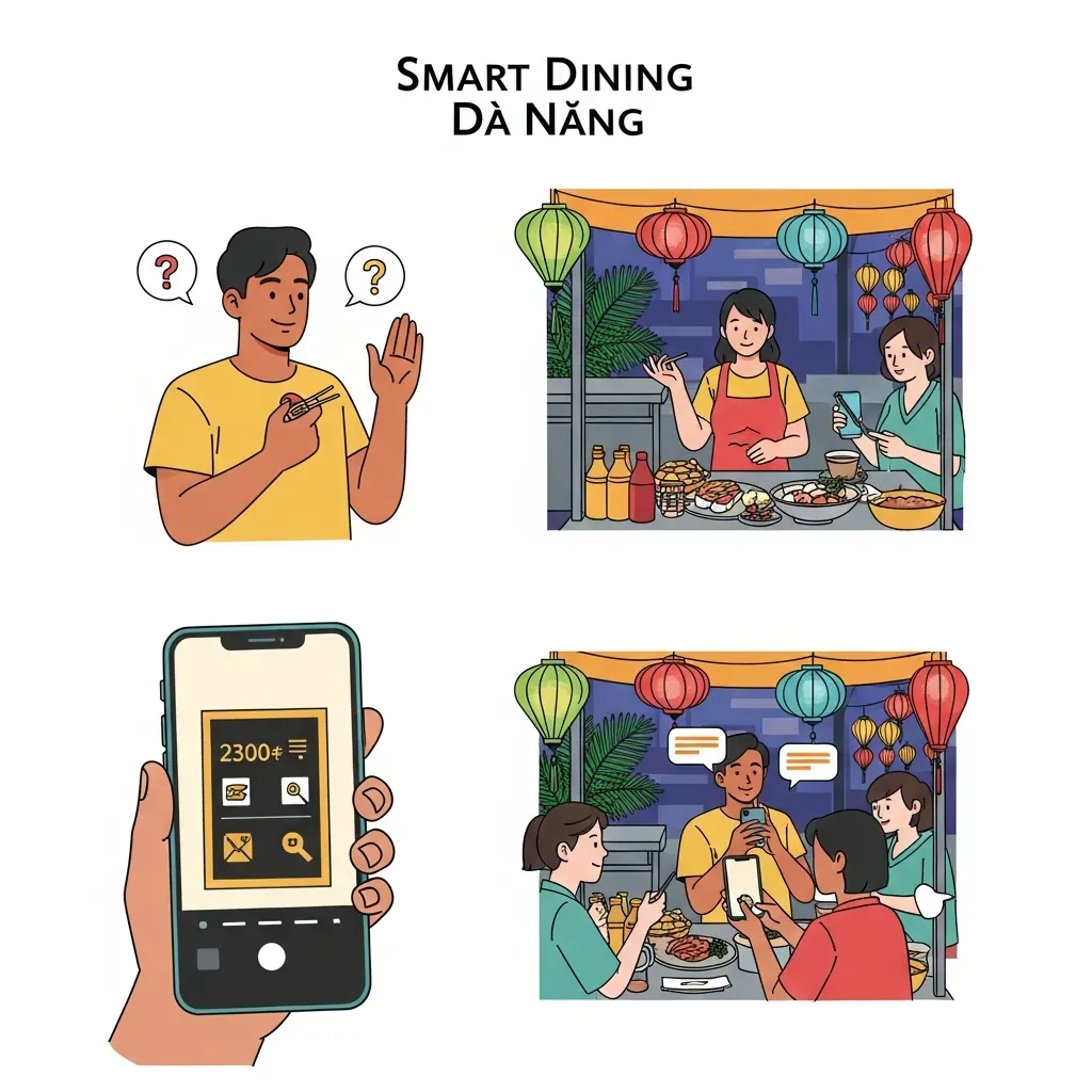 Minh họa mẹo tránh bị chặt chém khi ăn thịt heo ở Đà Nẵng
