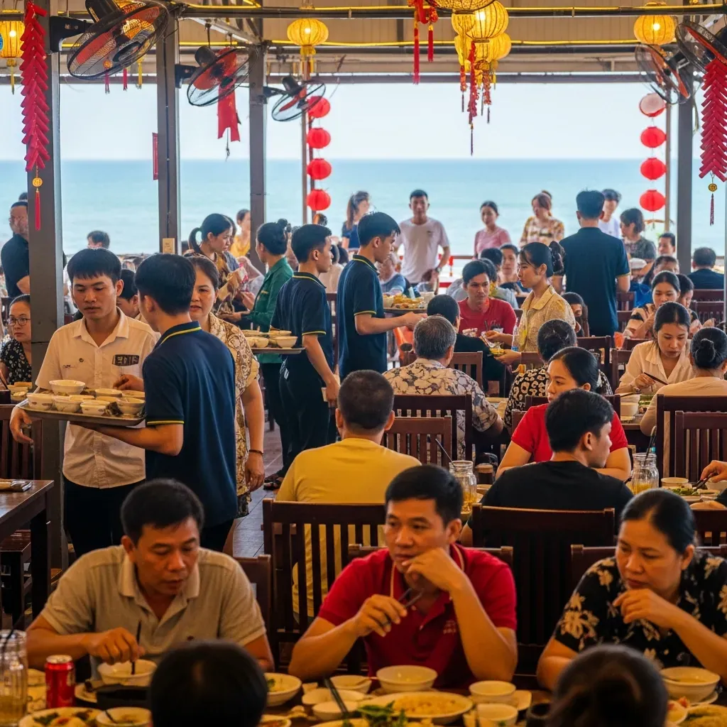 Nhà hàng đông khách dịp Mùng 1 đến Mùng 5 tại Đà Nẵng