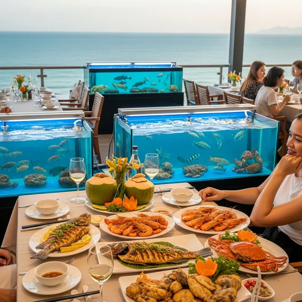 Nhà hàng hải sản cao cấp view biển Mỹ Khê Đà Nẵng