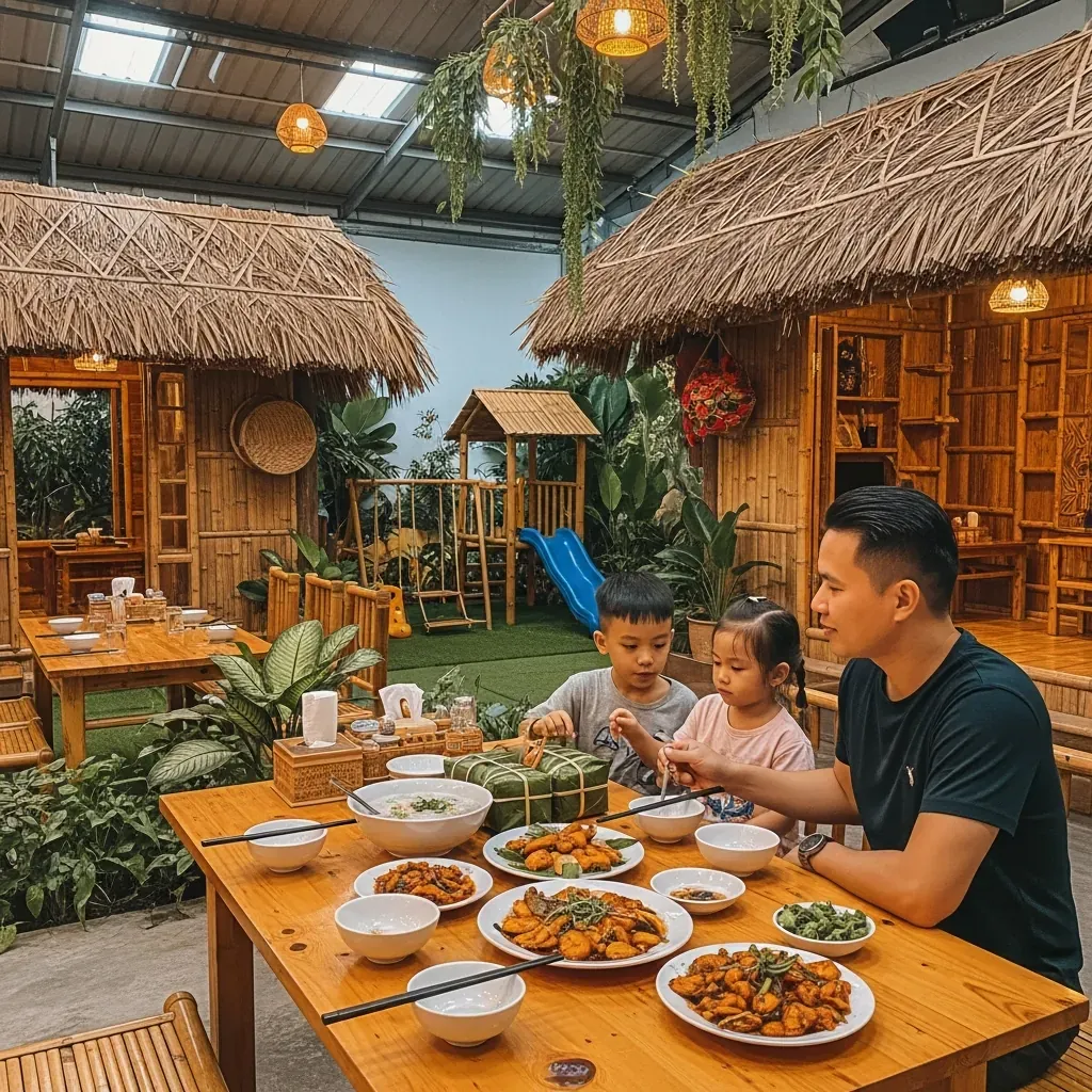 Quán Làng Nghệ tái hiện ngôi làng quê với món ăn Nghệ An mộc mạc