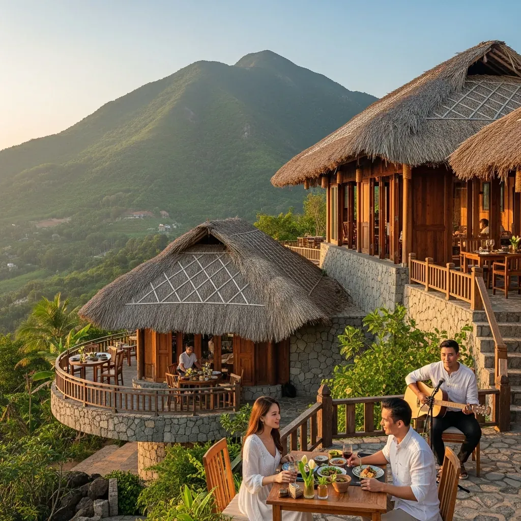 Sơn Trà Retreat view núi đồi lãng mạn với nhạc sống